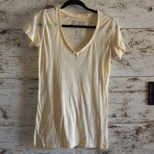 Light Yellow Burnout T-shirt